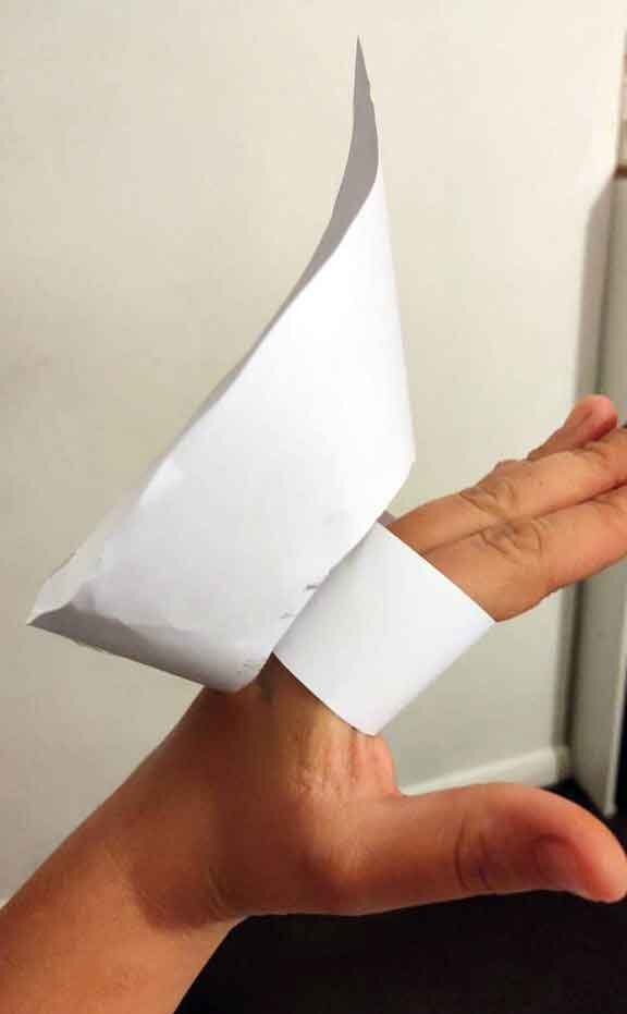 The shape of the paper diya