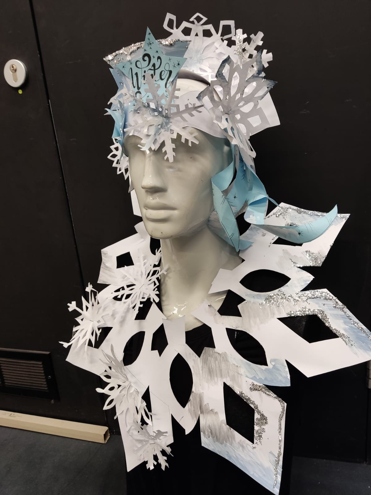 Snowflake Carnival Costume Made From Paper
