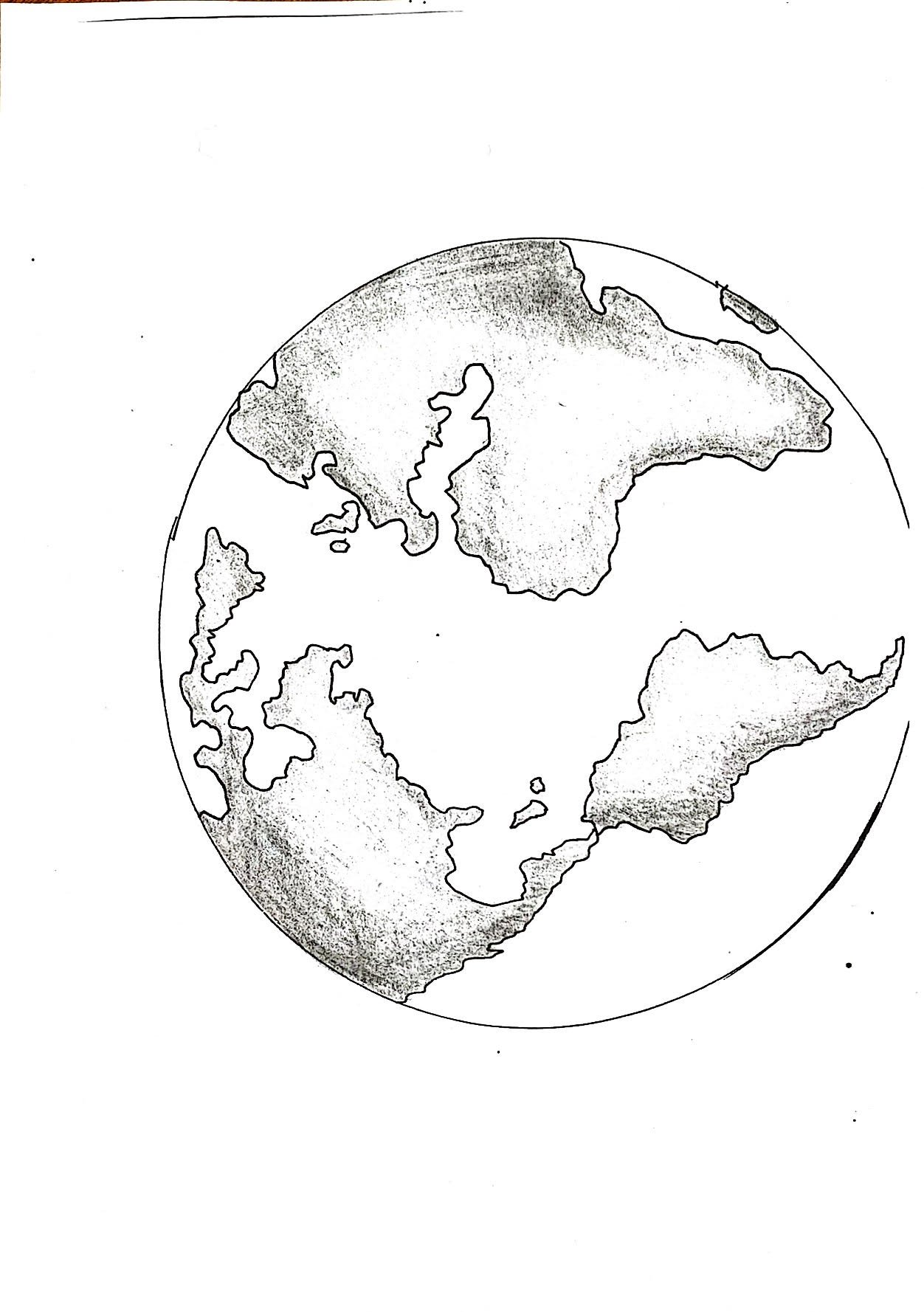 Illustration - the earth in globe view