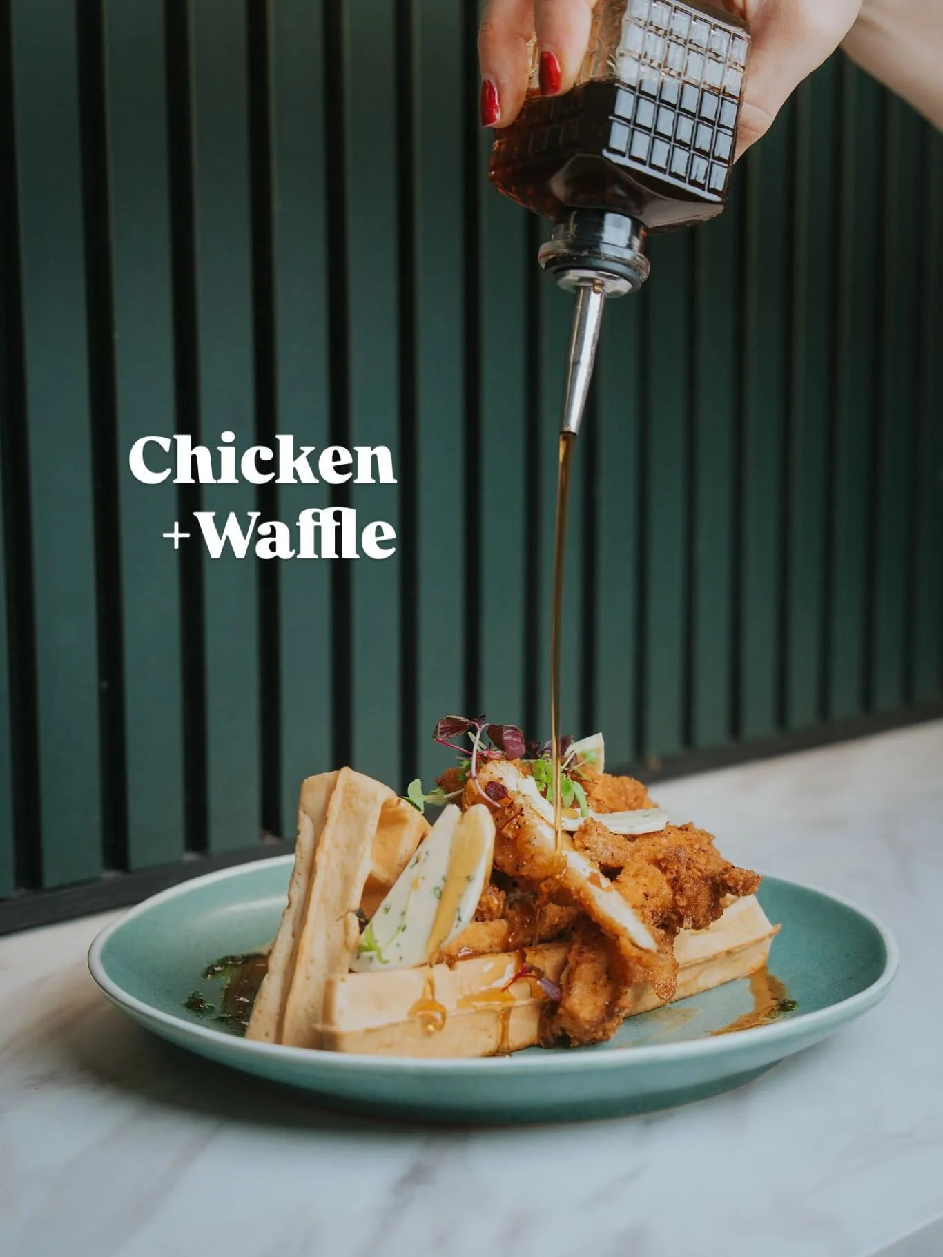 Two waffles. One decision.
Are you Team Classic or Team Korean?

🥞 The OG: Crispy fried chicken, classic fluffy waffle, maple syrup and whipped chive butter. Sweet, savoury, simple perfection.
🔥 The Twist: That same dreamy waffle+chicken combo, but