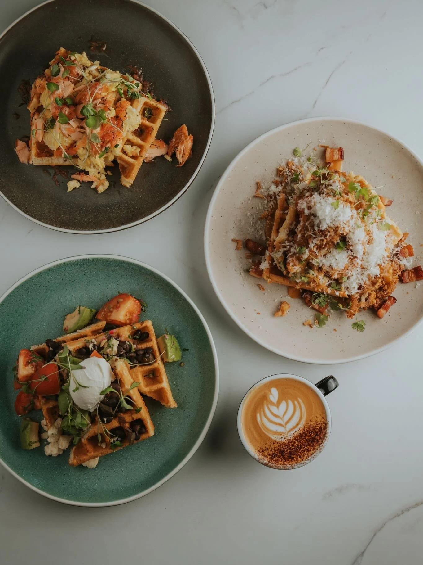 It&rsquo;s Saturday.
Which basically means brunch o&rsquo;clock.

Come with friends, bring the family, or take yourself out for a quiet hour and a good plate of food.

On the menu today.
A proper classic English fry up.
Hot smoked trout and eggs on w