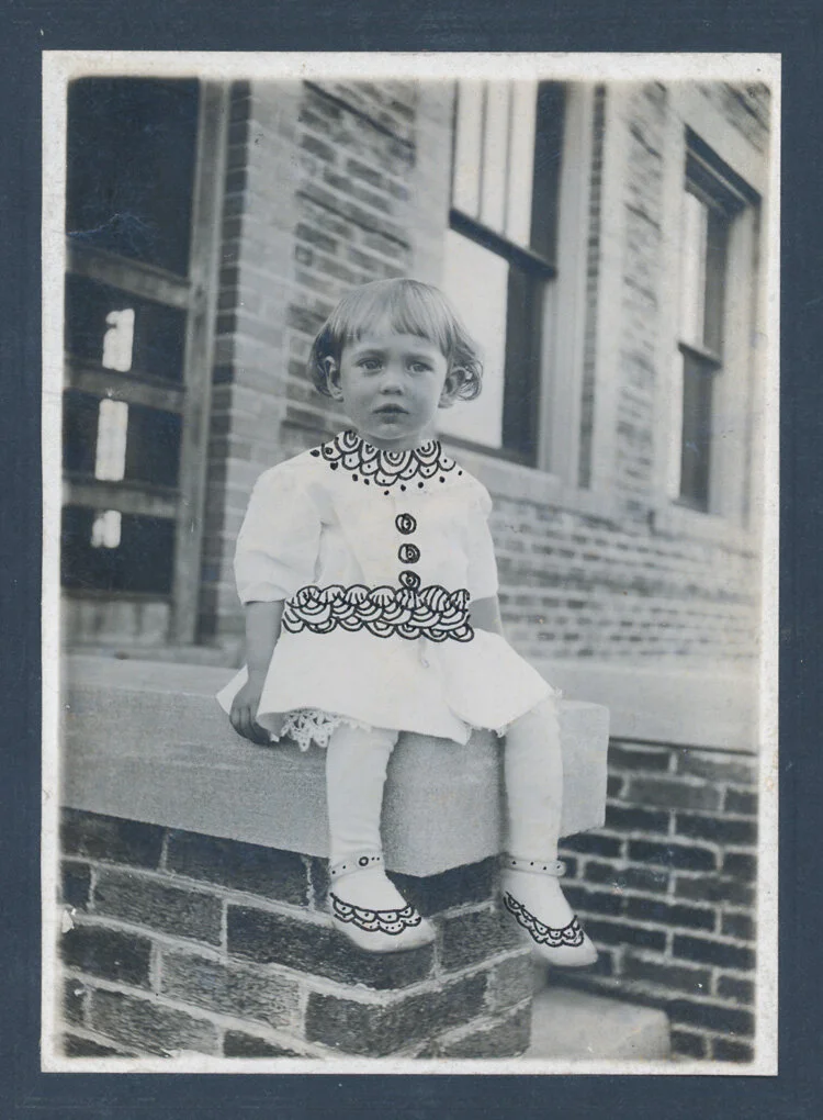 Sunday Best, 2017.
Ink on Vintage Cabinet Card. 