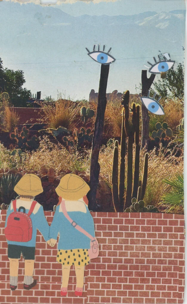 On The Way Home, 2019.
6.35cm x 8.89cm.
Paper on Cardboard.