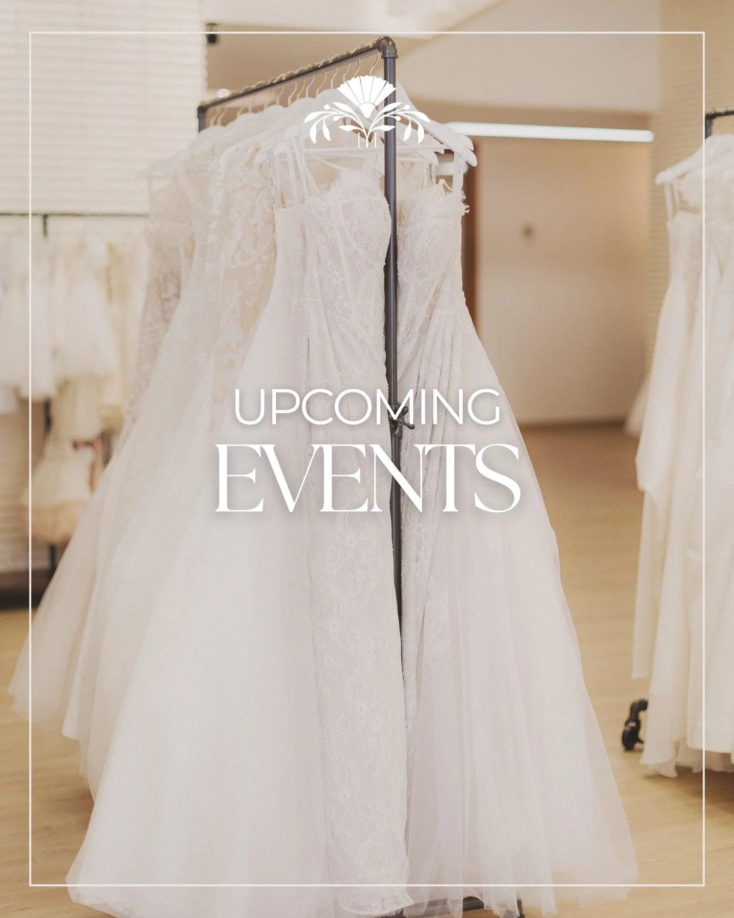 MARK YOUR CALENDARS ✍🏼 

🗓️ Mothers &amp; Mimosas, an Alyce Paris Mothers Trunk Show - book your appointment by visiting the link in our bio! 

🗓️ Sample Sale! With wedding gowns as low as $399 👀 secure your appointment today! 

🗓️ Barre, Brides