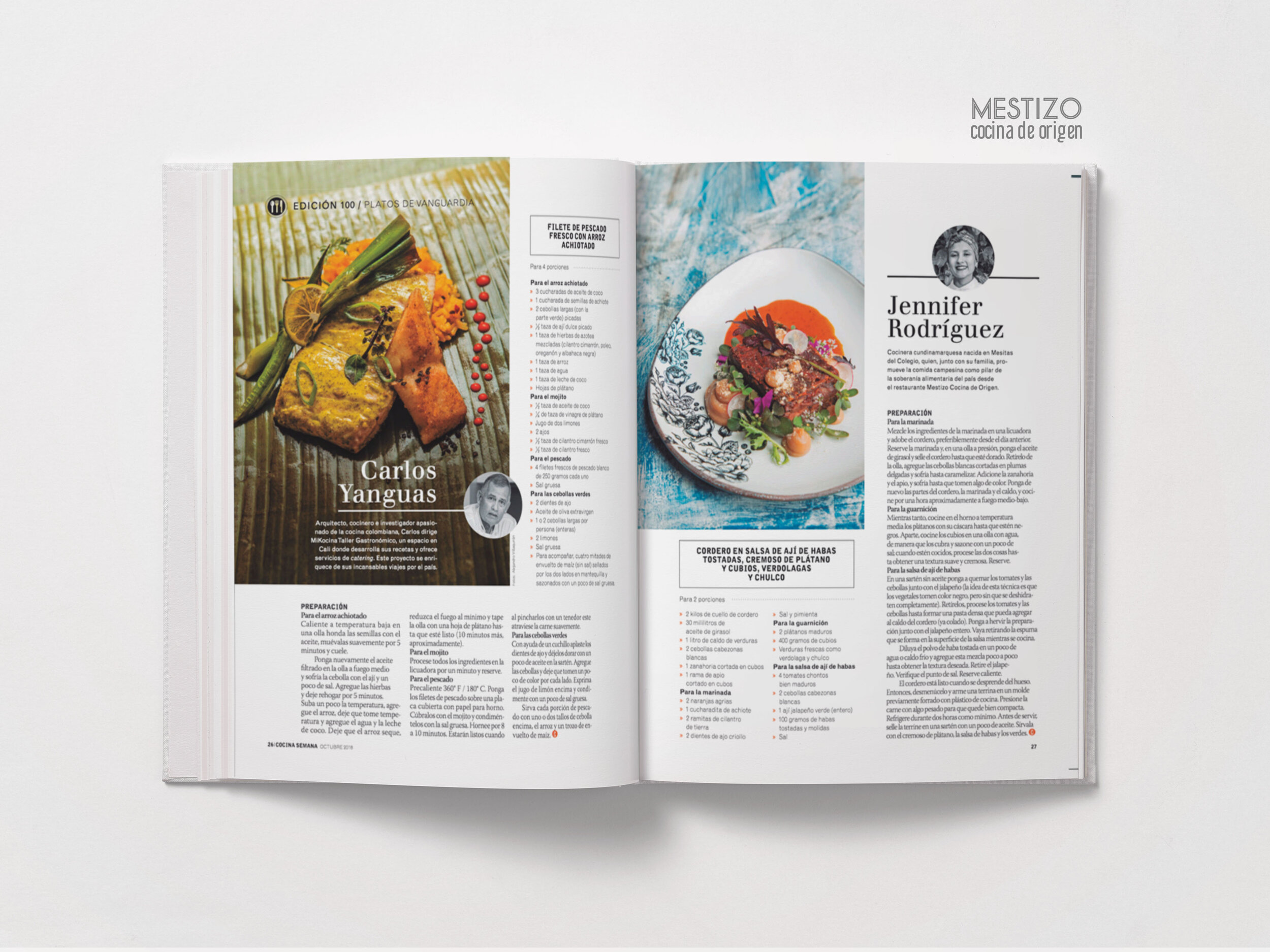 Revista Cocina Semana edición 100 — Mestizo Cocina de Origen