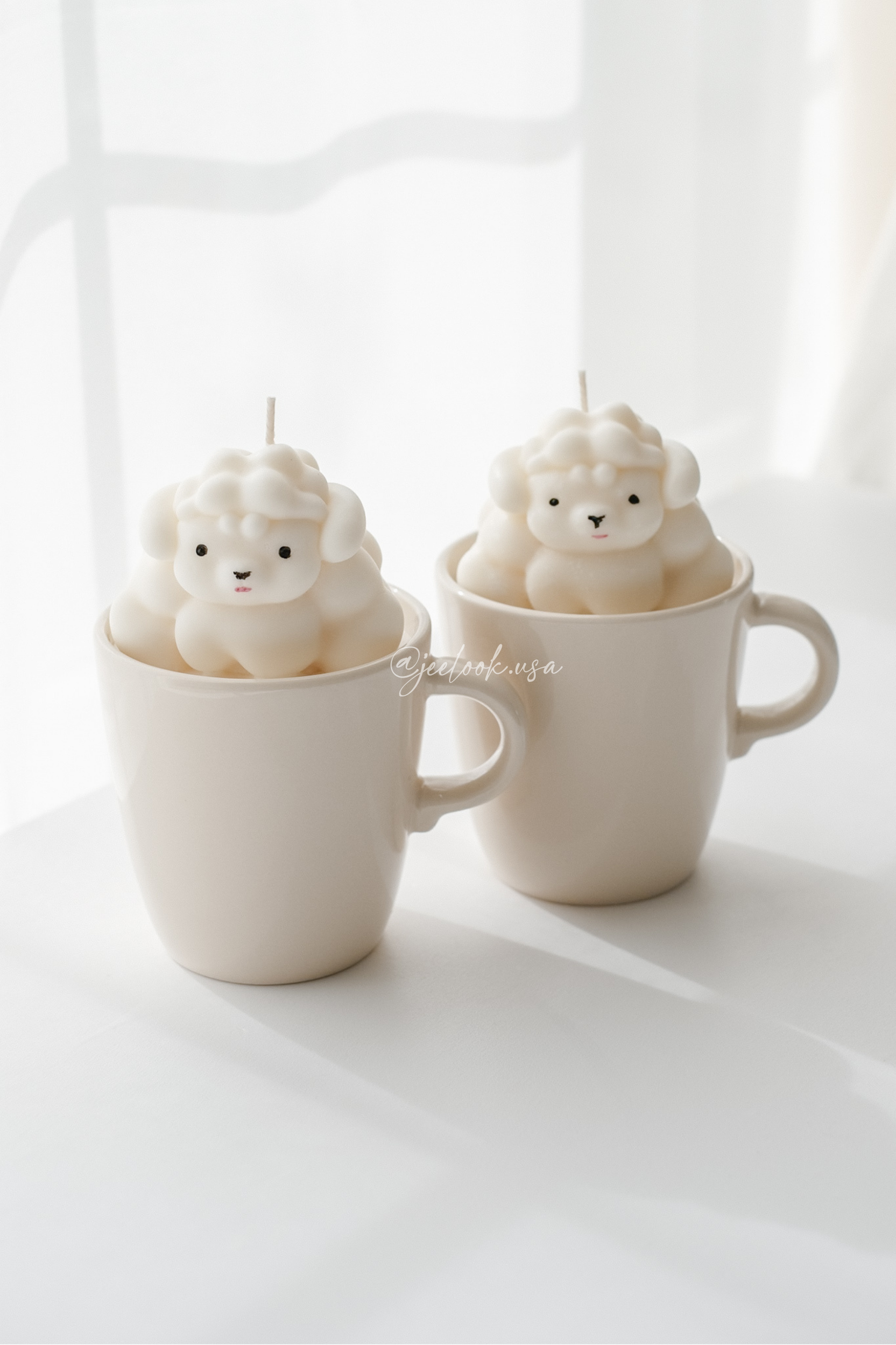 Sheep in a Mug Candle