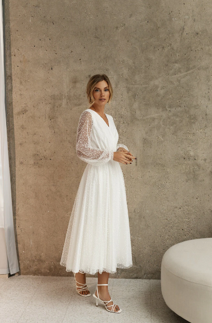 Open Back Wedding Dress Tirion Midi