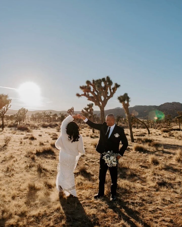 Let your love guide you to the high desert ✨

The Creative Team:
Photographer: @b.wolf.photography 
Officiant &amp; Planner @letsgetmarriedbymarie 
Florals: thenatureofthings
&bull;
&bull;
&bull;
#joshuatreeelopement #joshuatreewedding #desertelopeme