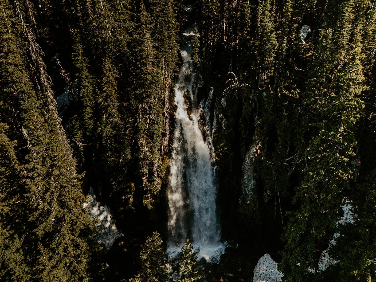 Strawberry Falls waterfall in the Strawberry Mountain Wilderness in eastern Oregon