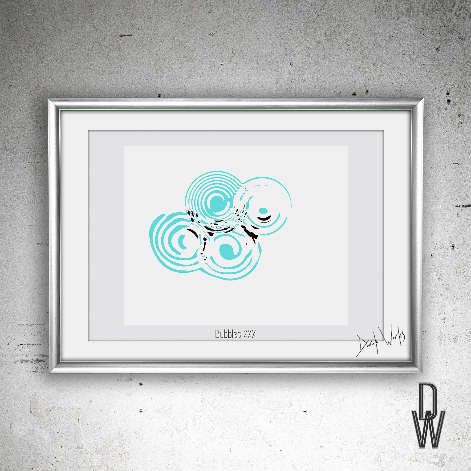 Bubbles XXX frame wall.png