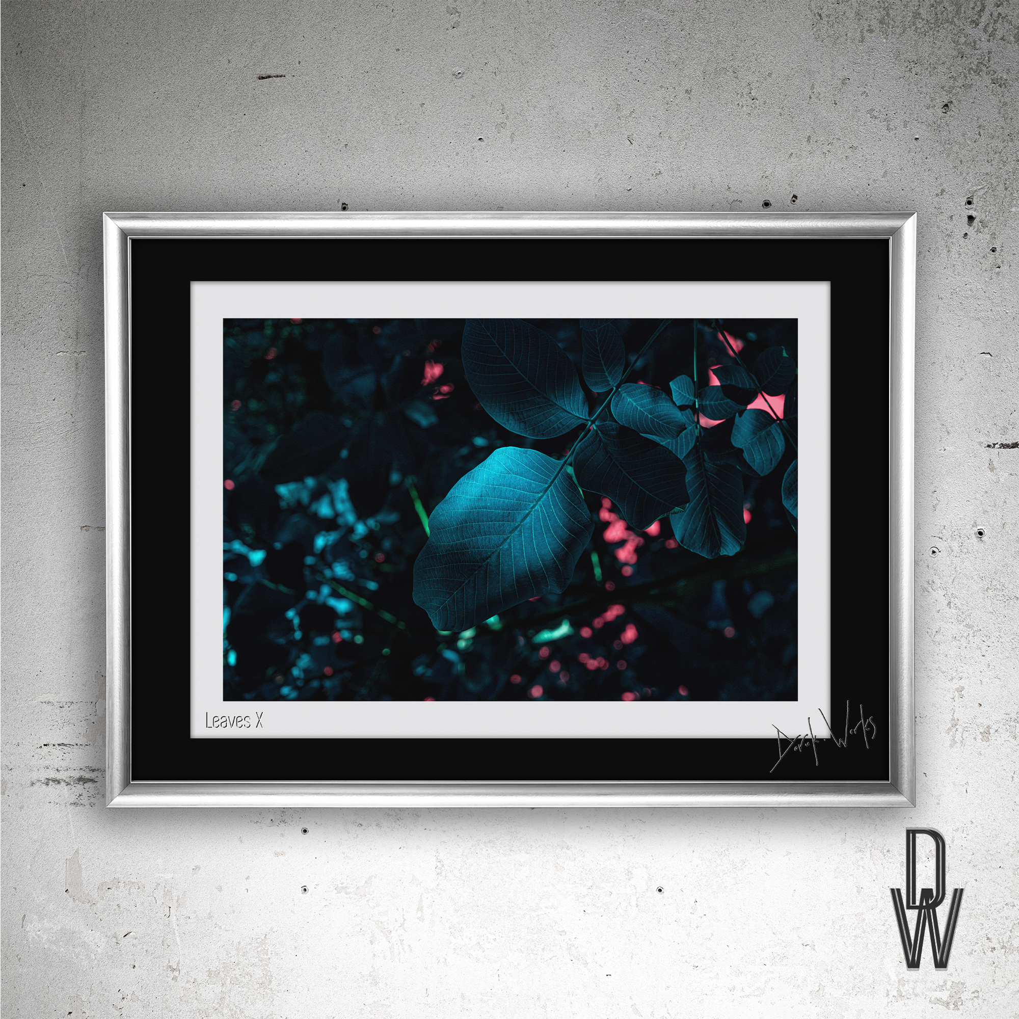 Leaves X frame wall.png