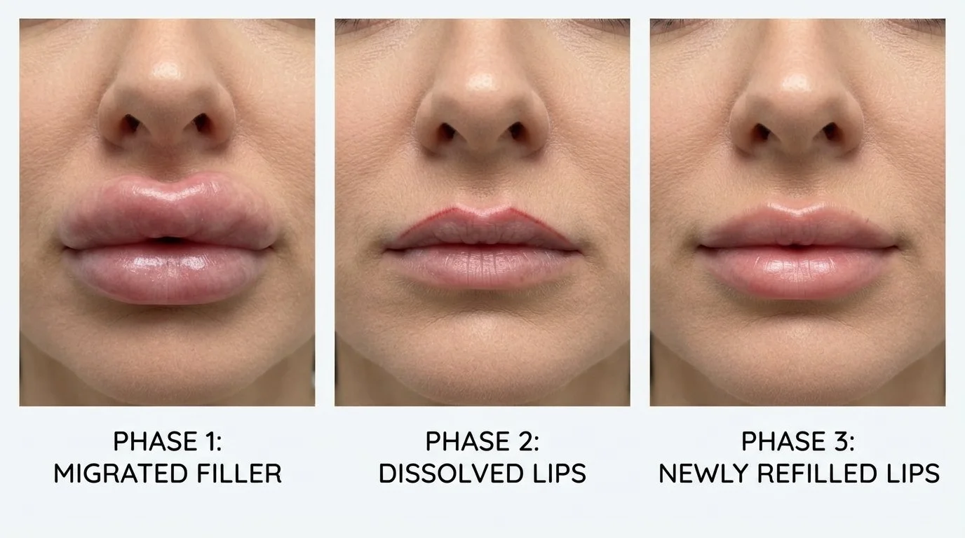 lip progress for dissolving