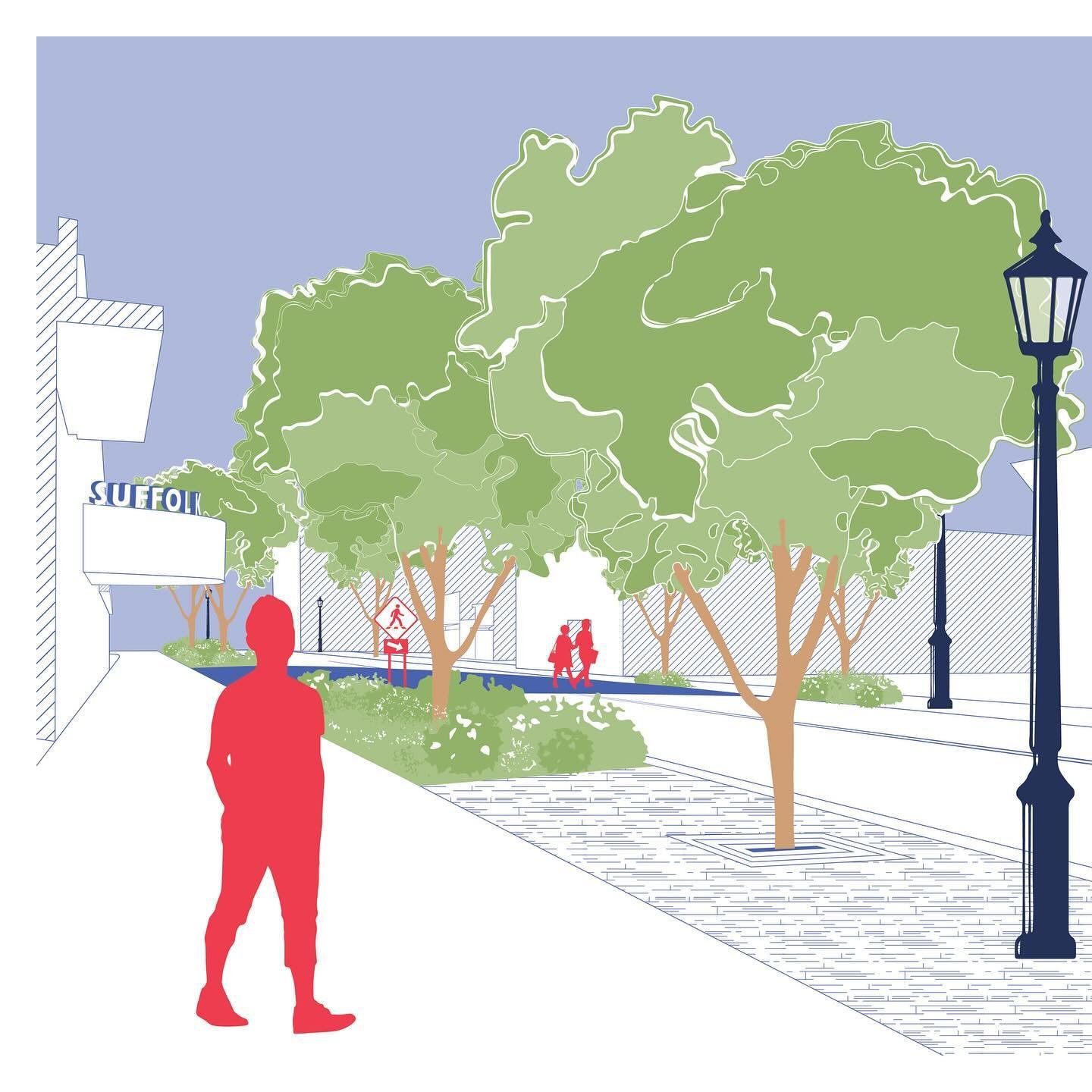 East Main Street is an anchor for Downtown Riverhead, with retail and dining in close proximity to the Peconic River waterfront. Our streetscape interventions build upon the existing character to create a vibrant public realm with enhanced planting a