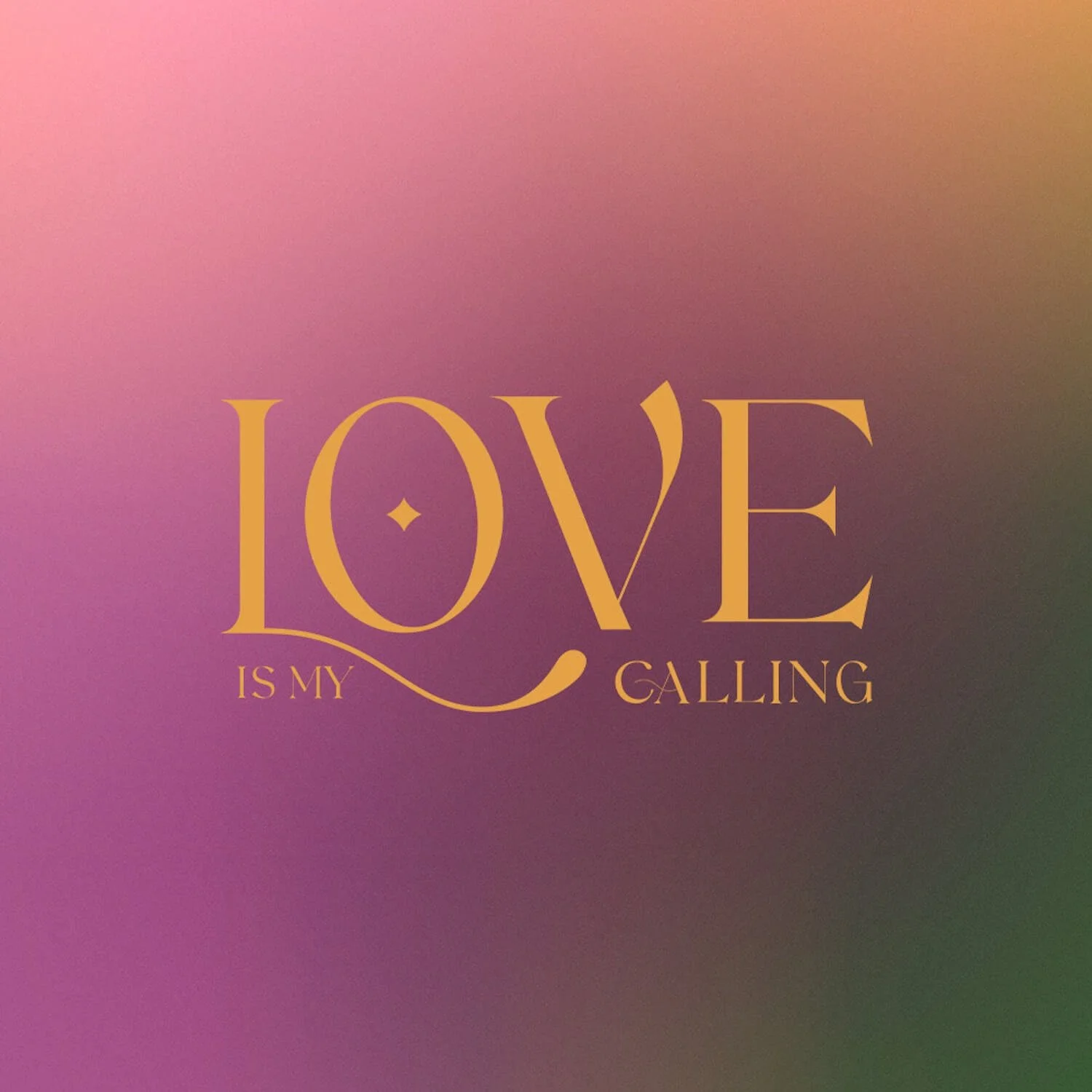 Elegant gold logo design for Love Is My Calling, a wedding officiant brand