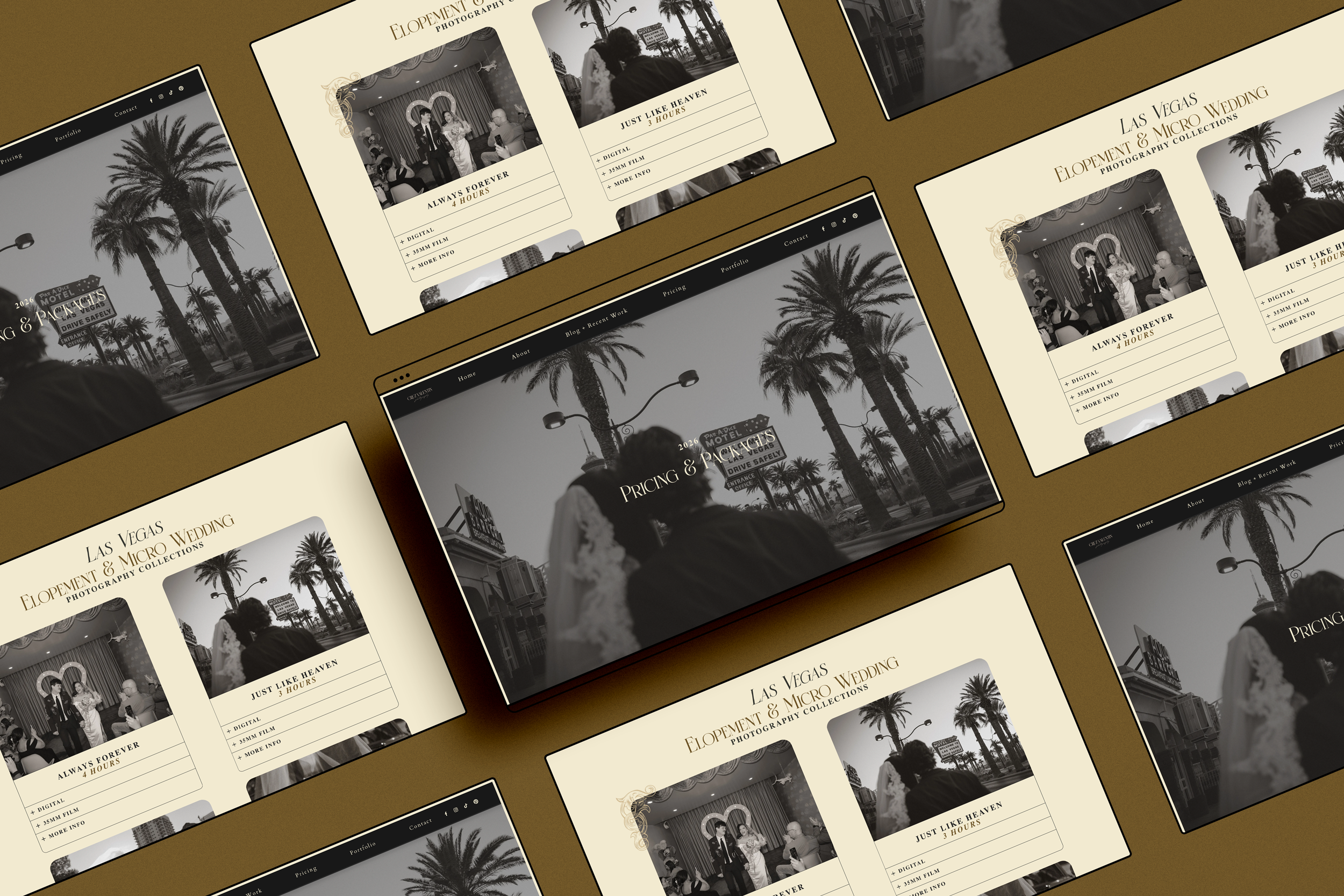 mockup of sales page design for cruz valentin pricing page