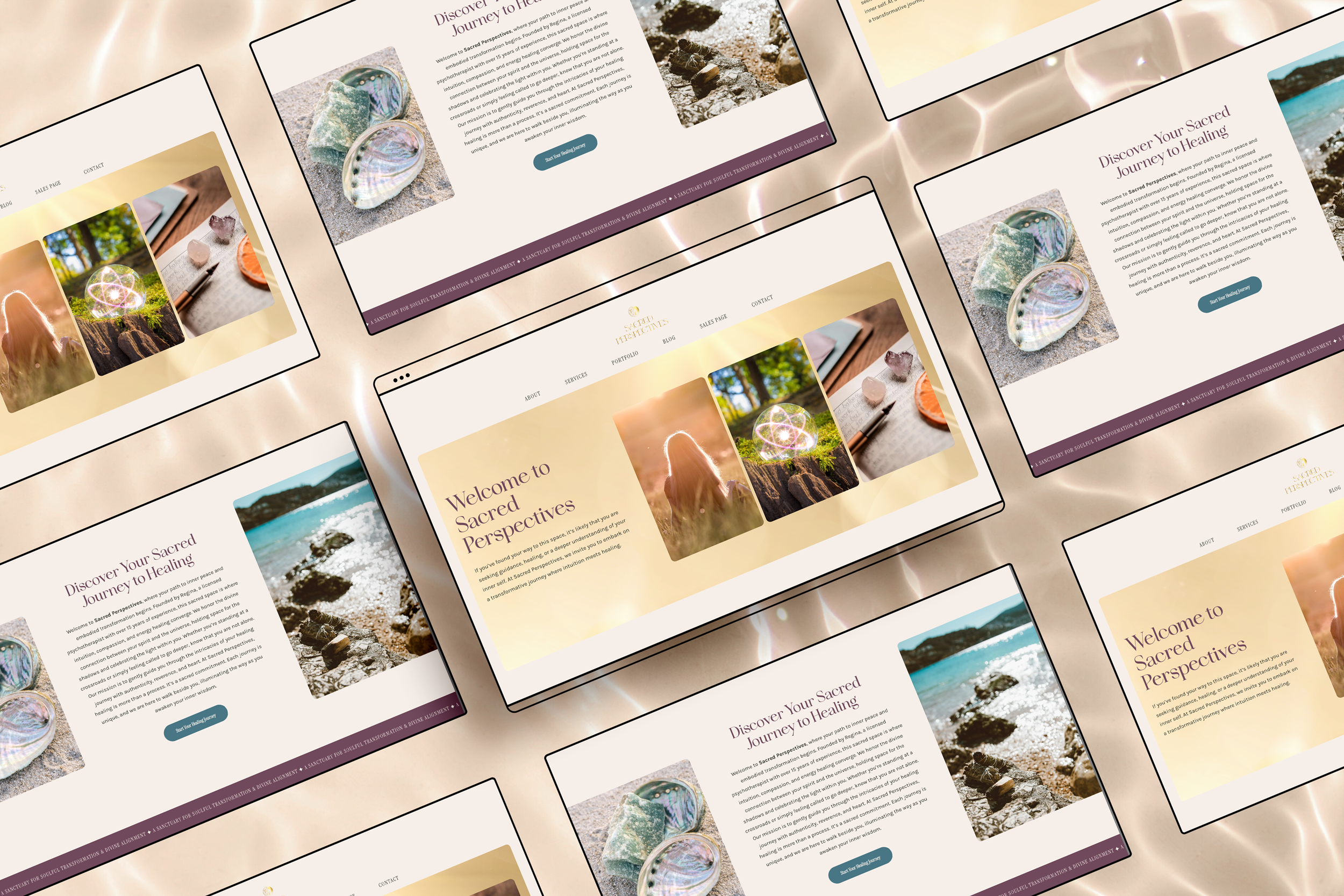 Home Page design for Sacred Perspectives