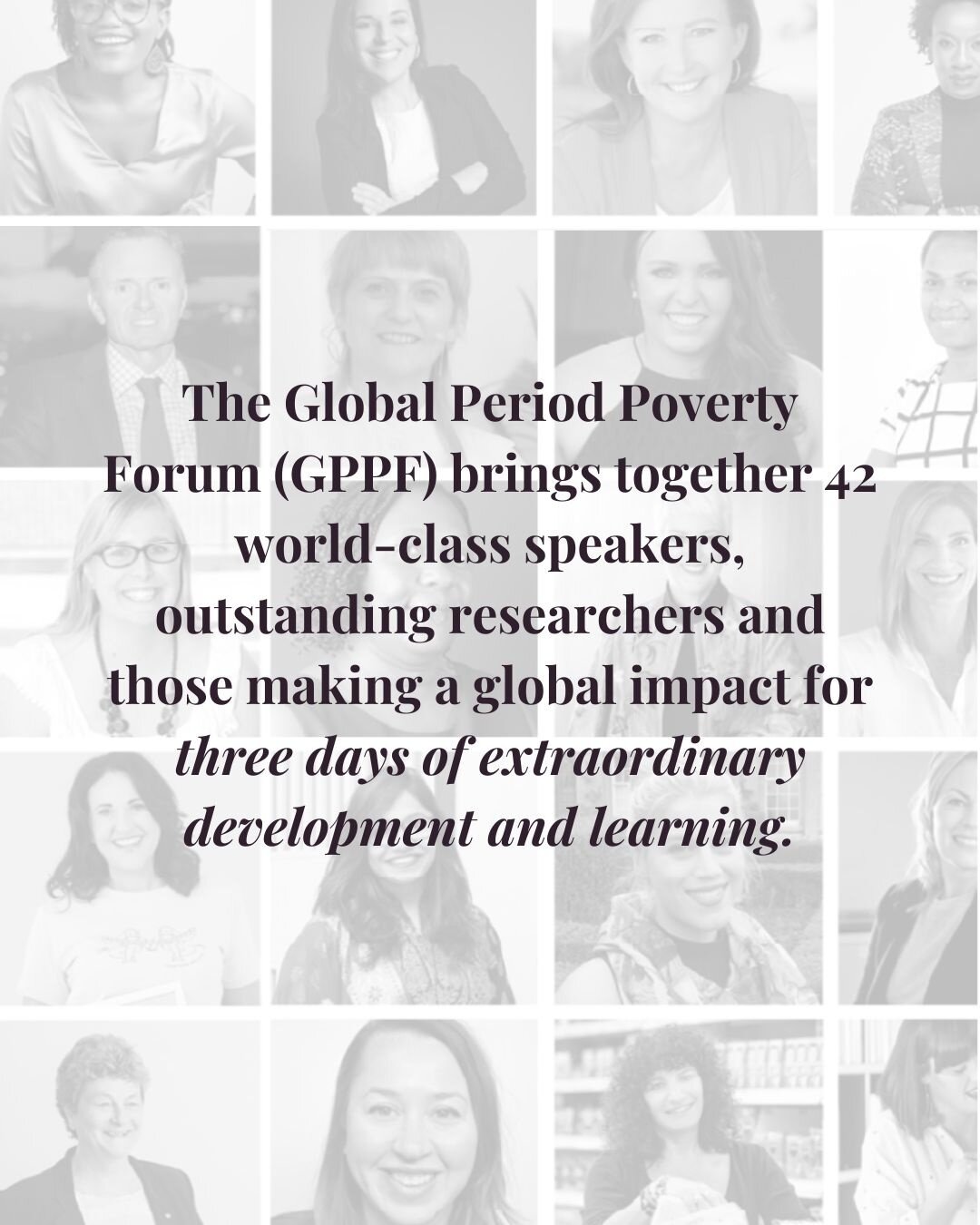 OOOHHH we're bloody excited! The Global Period Poverty Forum (@globalperiodpovertyforum), from the 10th -12th October 2022 in Brisbane is almost here 💫

Danika is flying over on Sunday 8th October to join researchers, advocates and other legends for