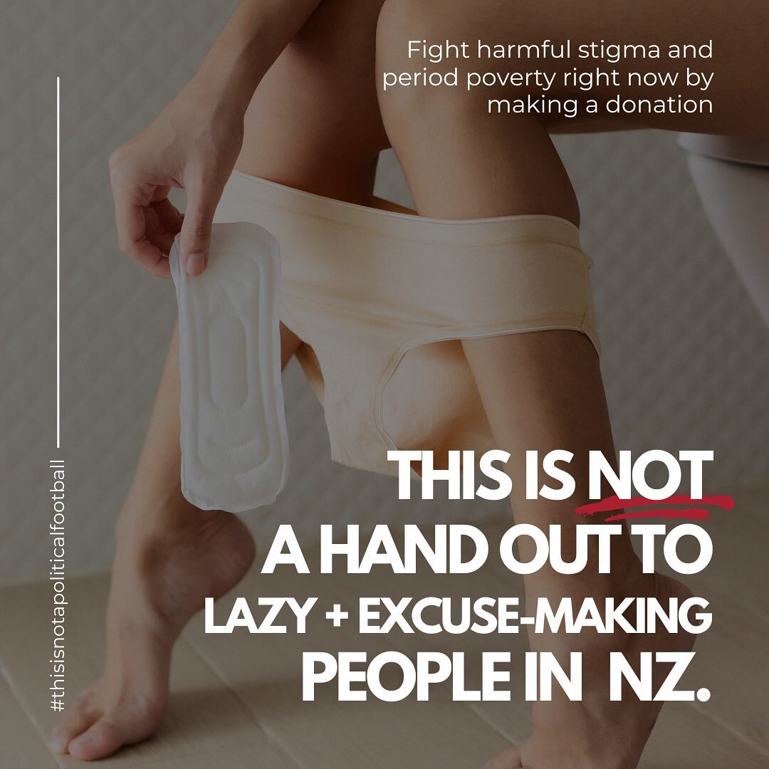 For those of you wondering (@christopherluxon) this is NOT a hand out to &ldquo;lazy and excuse-making people&rdquo; in Aotearoa New Zealand. 

This is a pad. We donate them. We donate them, and other period products all over the country to people wh