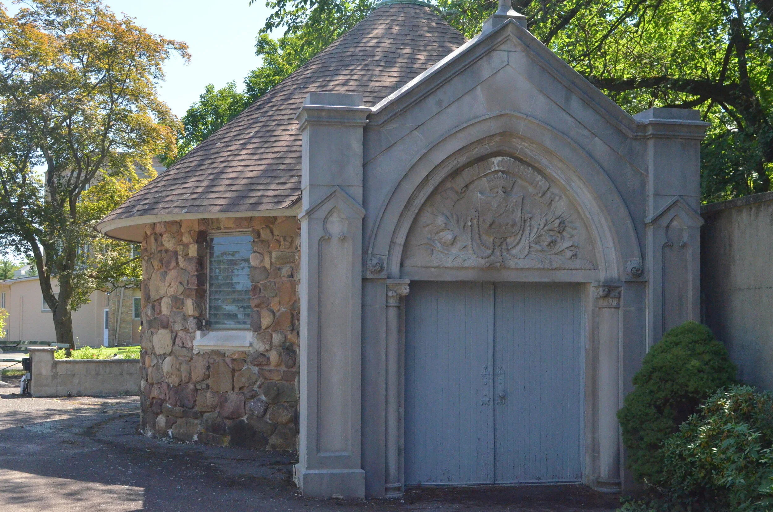  The grotto today - now within the enclosure walls 