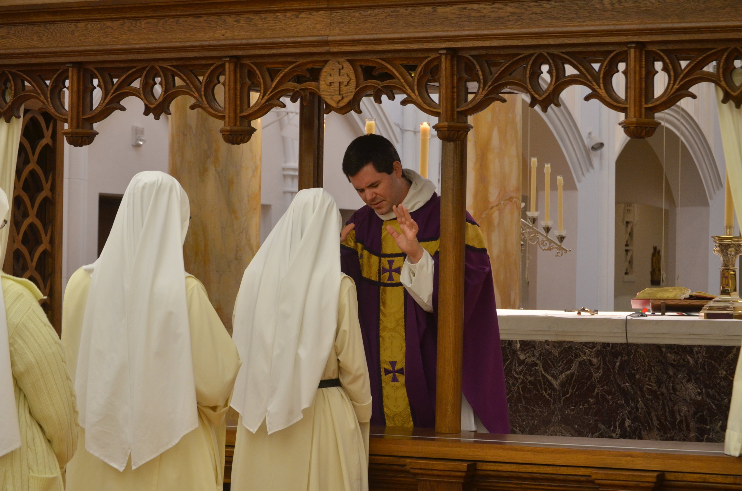 Sr. Maria Johanna receives father's blsesing