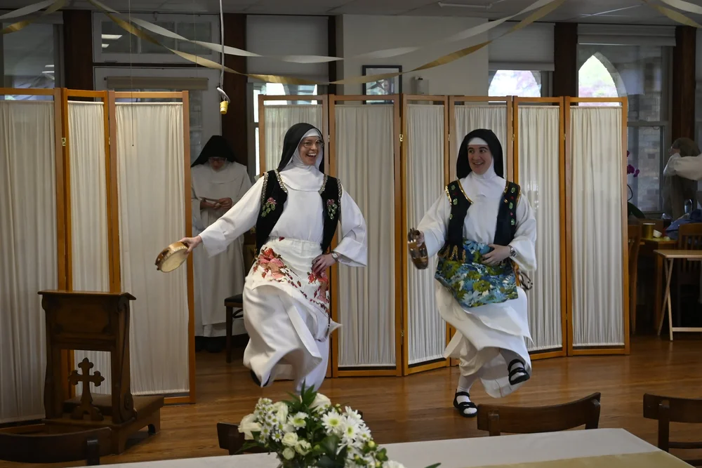  Performing a dance like one of the many Sr. Denise Marie used to enjoy performing “back in the day”! 