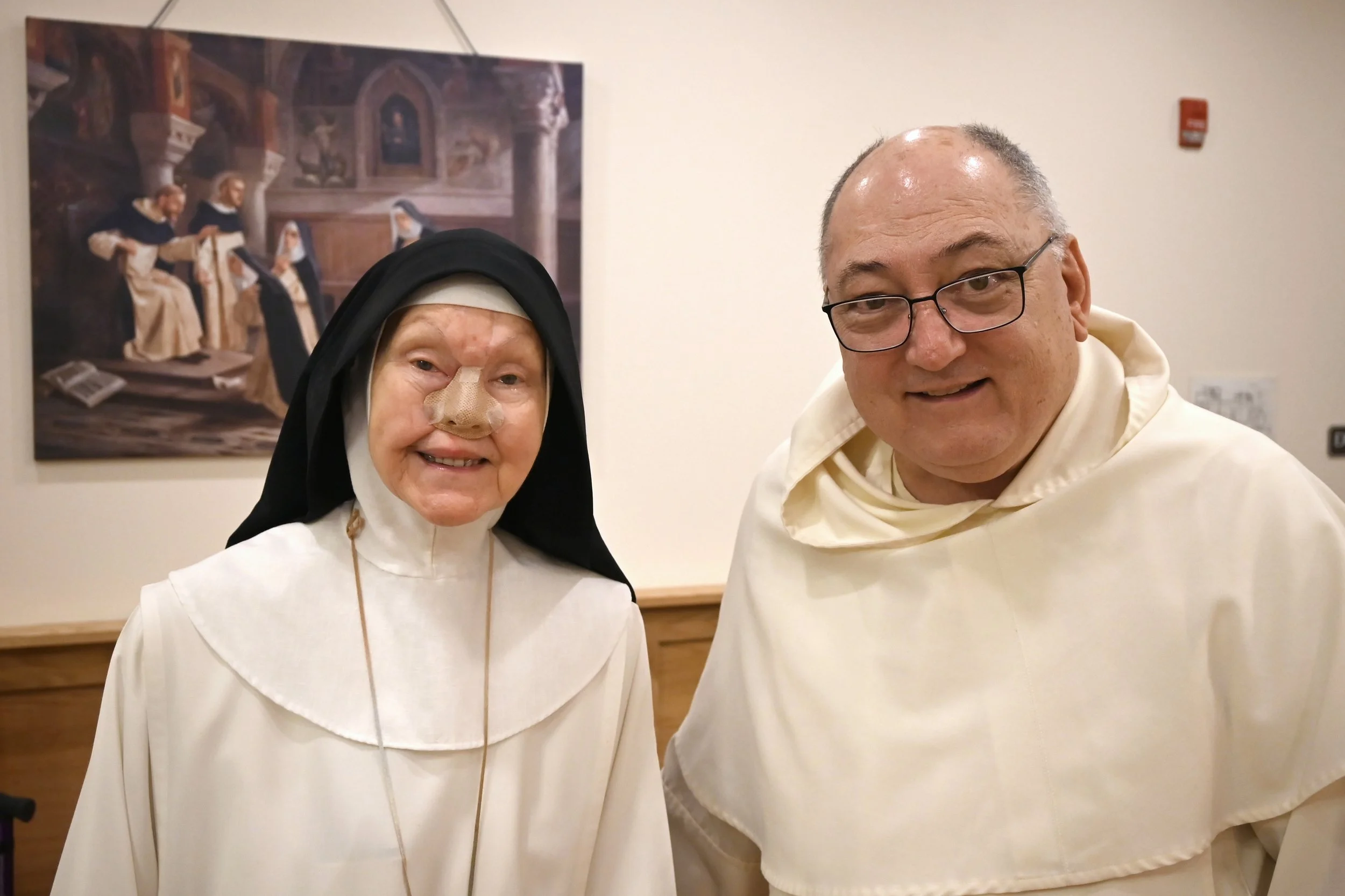  In the parlor with Fr. Michael Monshau, O.P. 