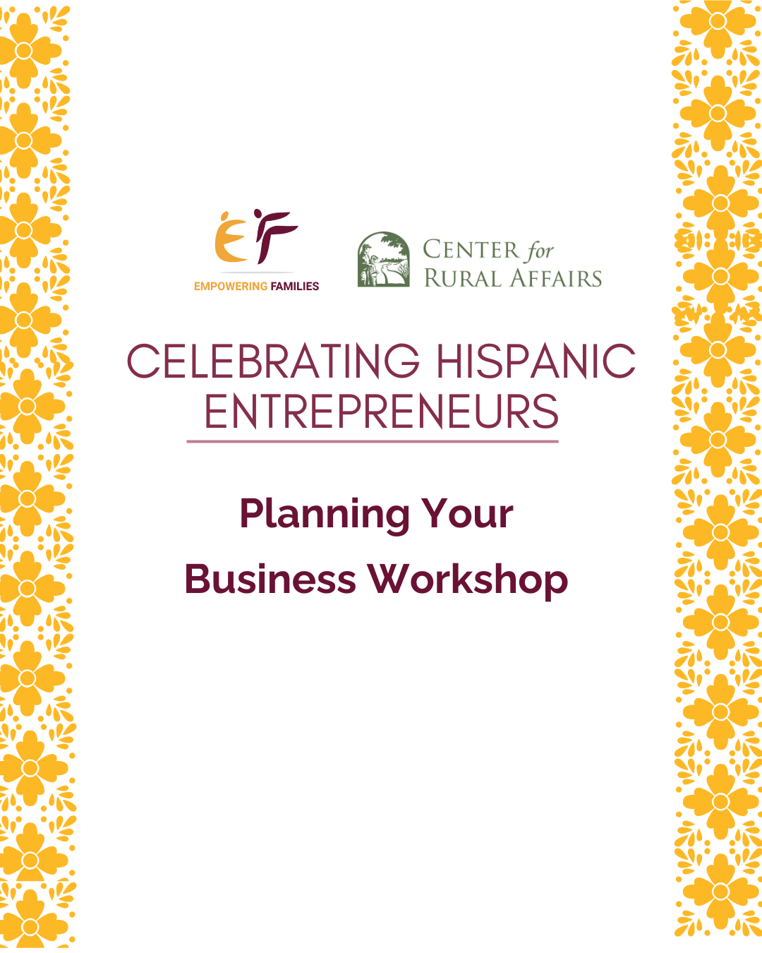 Planning Your Business Workshop/Taller de Planificación de su Negocio