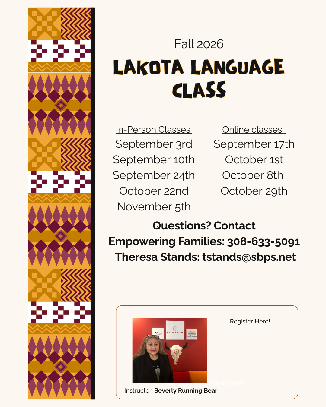 Lakota Language (IN PERSON)