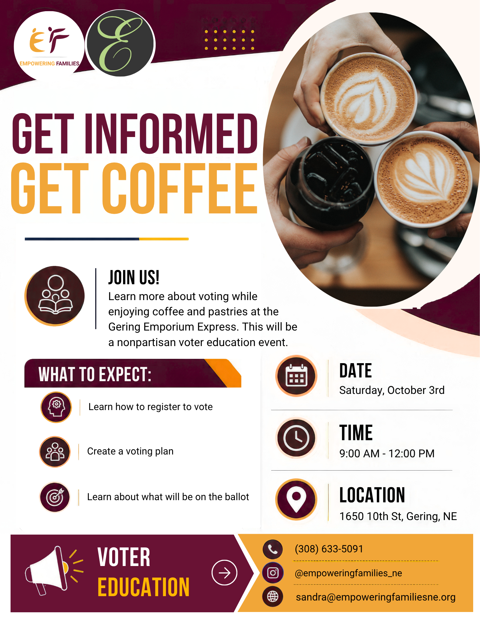 Coffee & Voter Education Event 