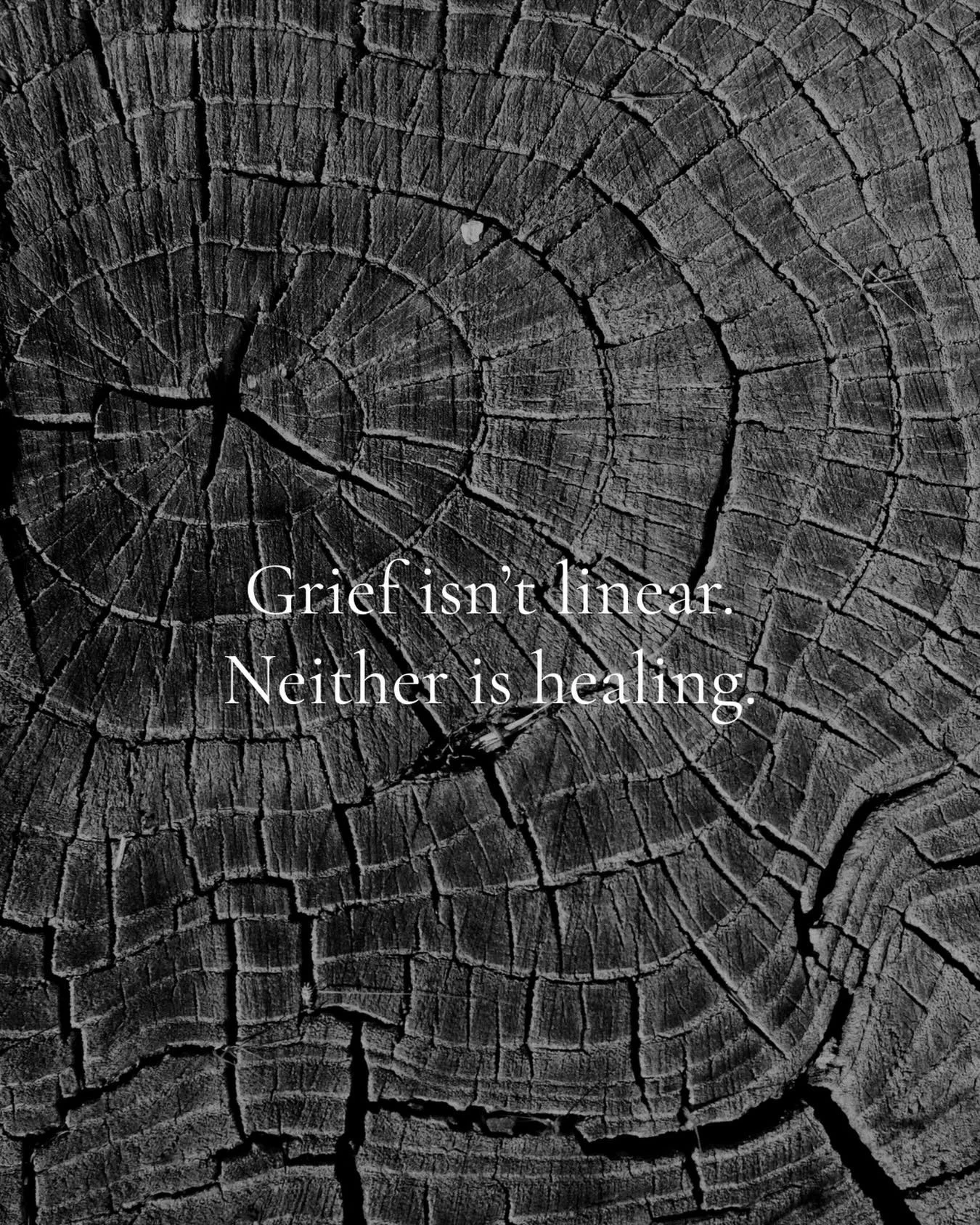 Sometimes it feels like you&rsquo;ve gone &ldquo;backwards.&rdquo;
But maybe you&rsquo;re just circling around something that still needs tending.

Grief moves in spirals.

It deepens. It loops. It surprises you years later.

That doesn&rsquo;t mean 