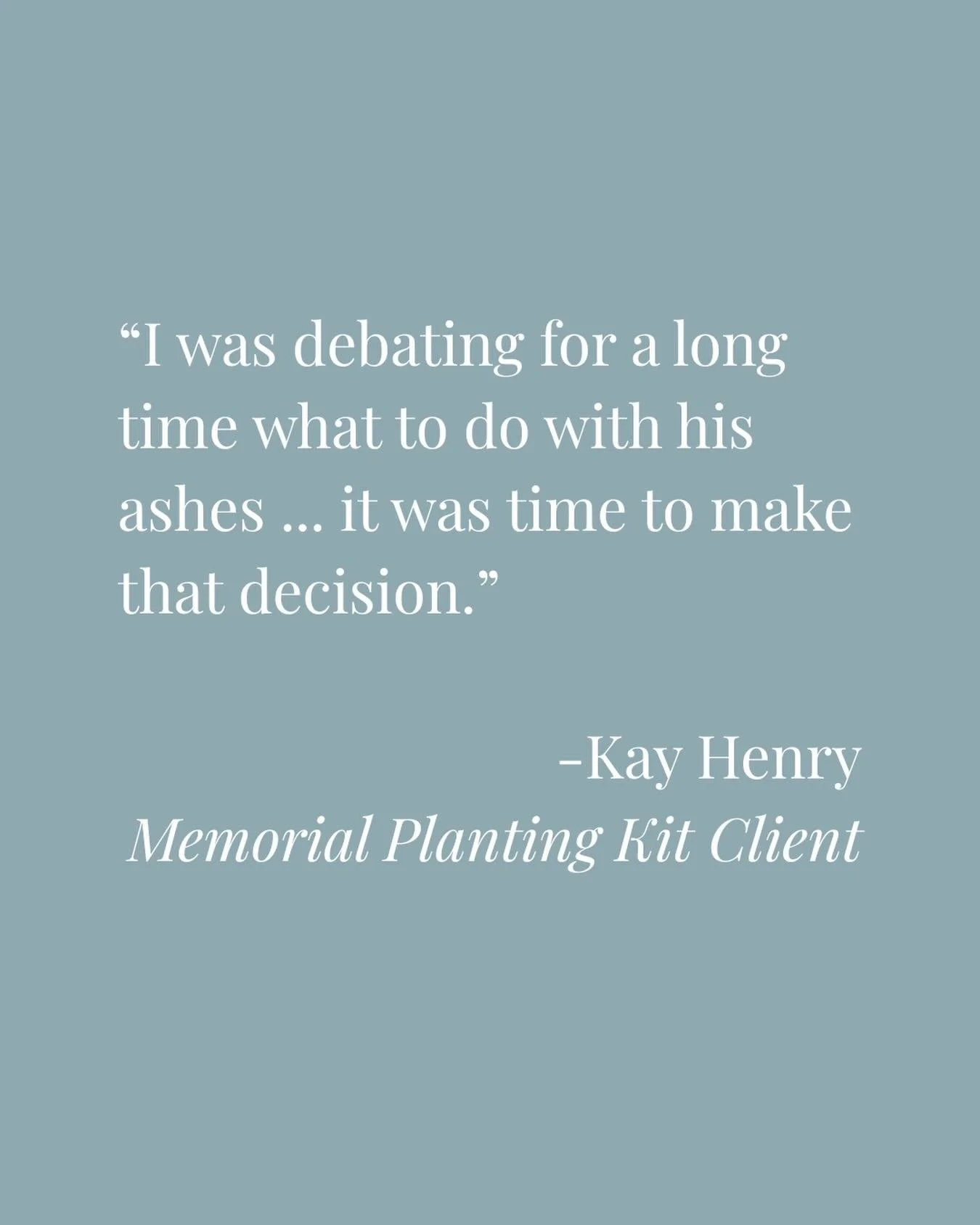 For many people grieving a loss, deciding what to do with ashes can feel overwhelming. But there&rsquo;s no rush, and no single &ldquo;right&rdquo; choice.

For some families, planting becomes a gentle way to honour a life when the time feels right. 