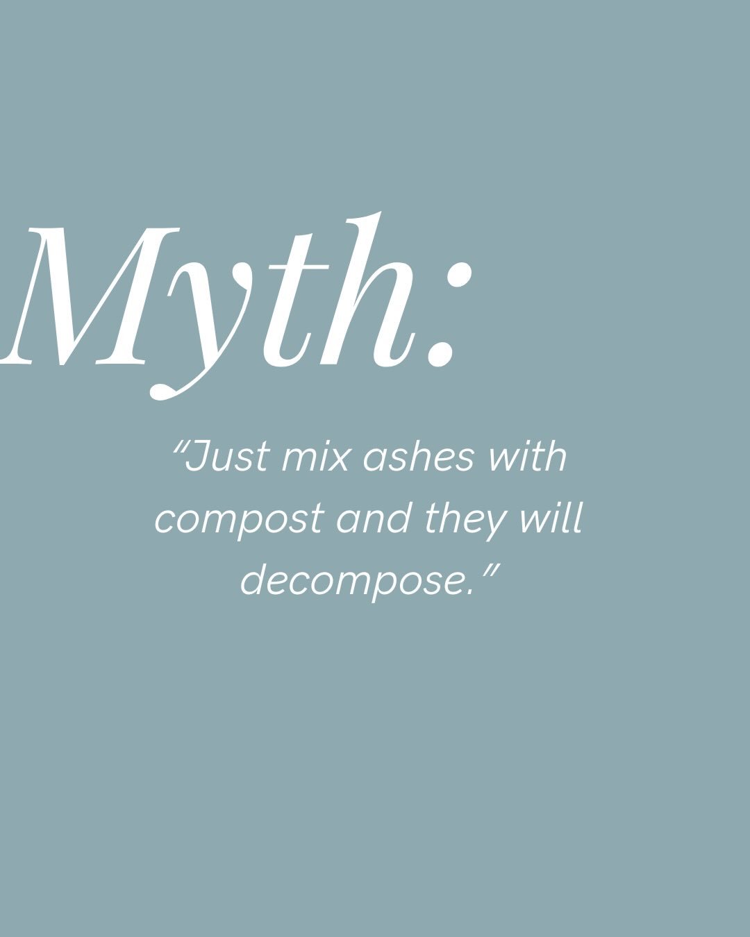 &ldquo;Just mix ashes with compost.&rdquo;

It&rsquo;s common advice. And it&rsquo;s meant well.

But here&rsquo;s what many families don&rsquo;t realize: cremation ashes are highly (*highly*) alkaline, and can prevent most plants from surviving or g