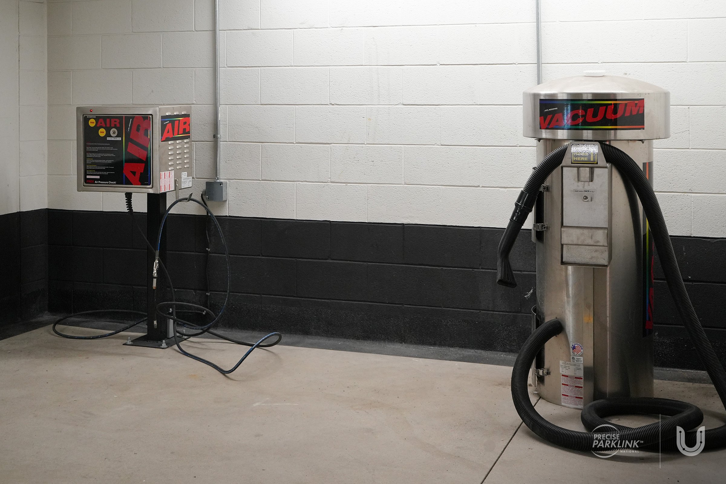 Tire air pump at Southcore Financial Centre