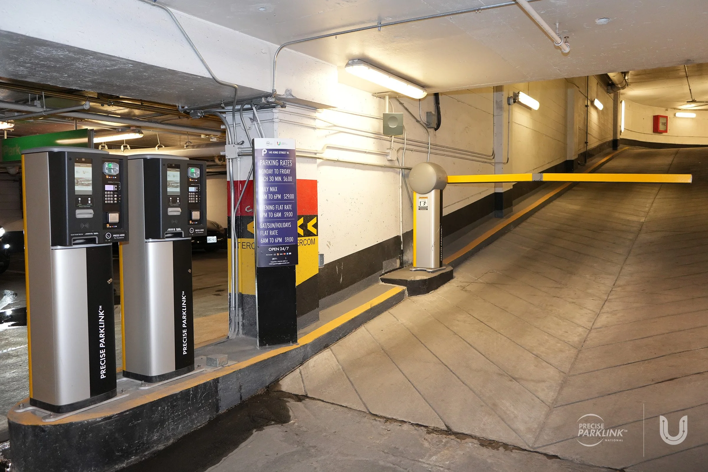 145 King Street West Parking Garage Skidata Barrier Gate Exit