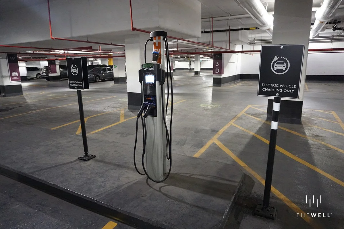 EV Charging Stations at The Well Underground Parking Garage
