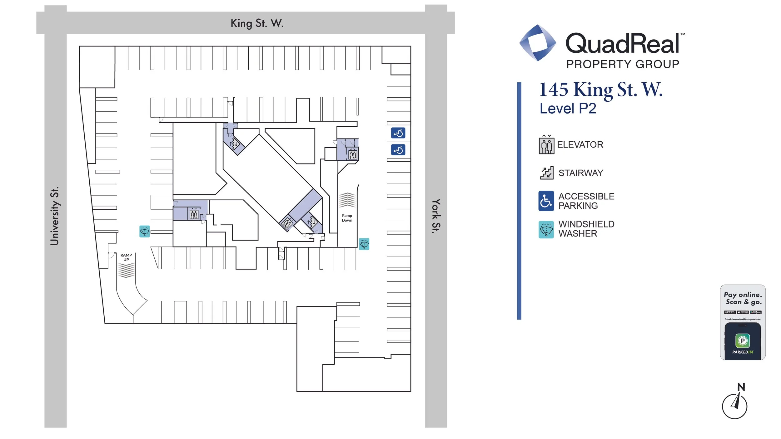 145 King St. W. Parking Facility Map Level P2