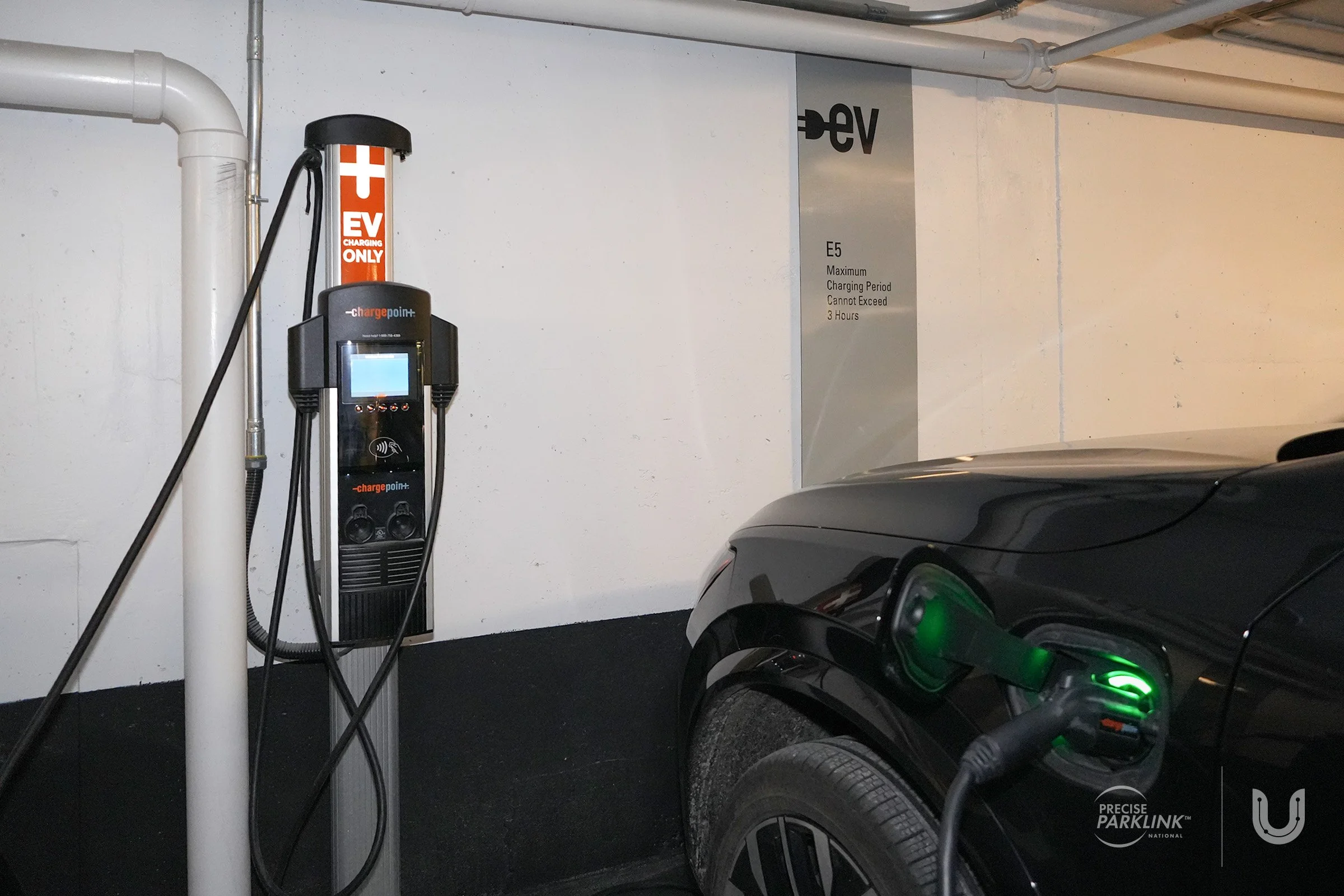 EV car getting charged by EV Charging Station