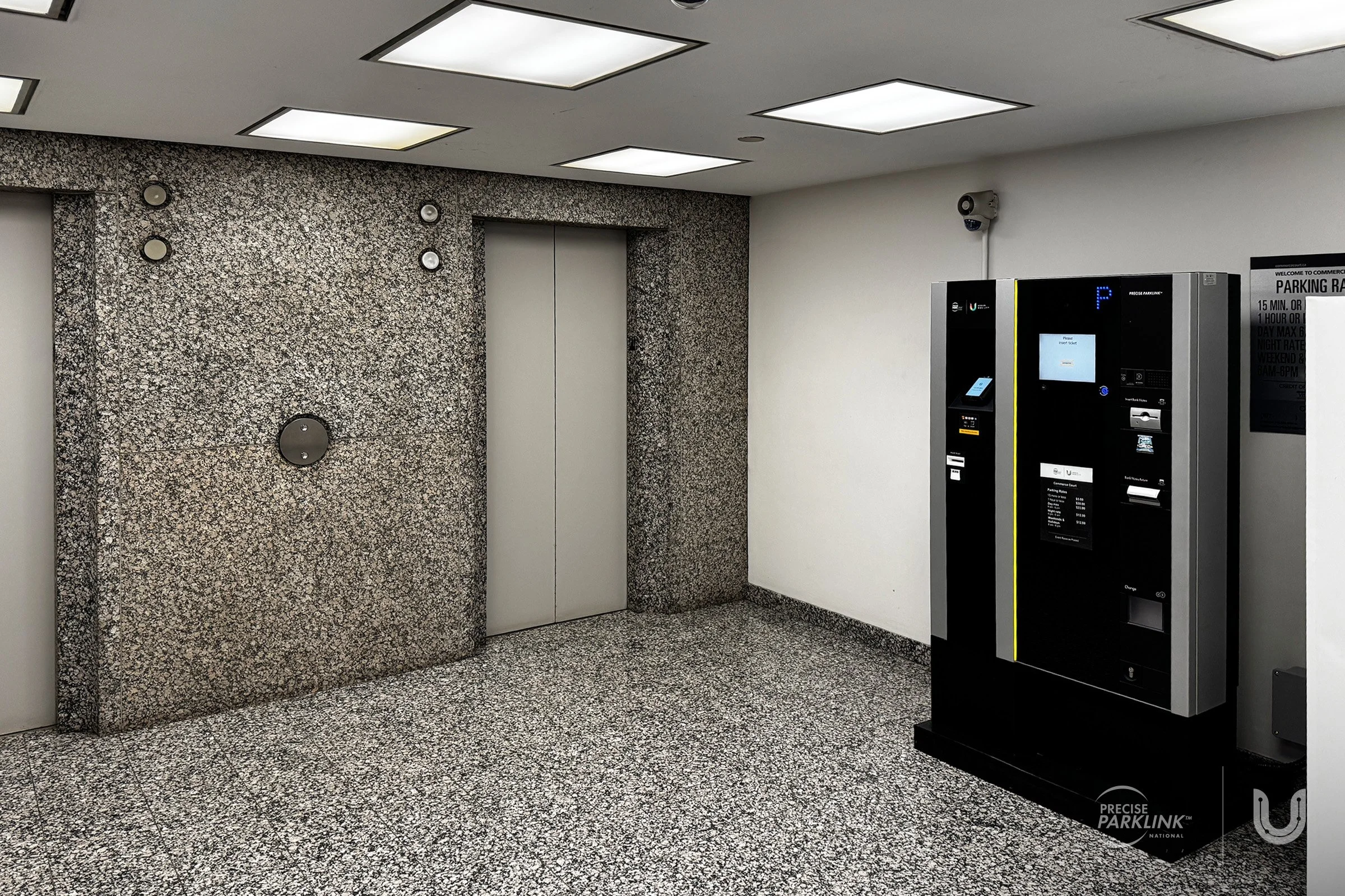 Parking pay station at Commerce Court