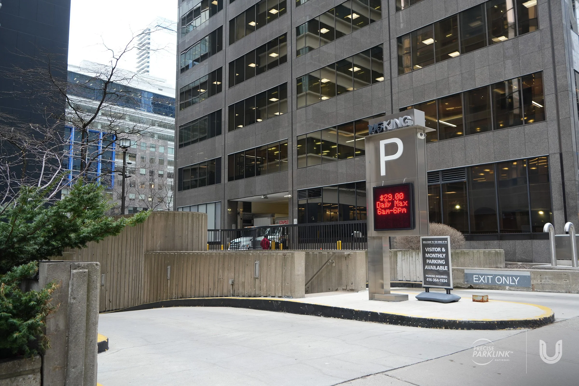 145 King Street West Parking Garage Entrance & Exit