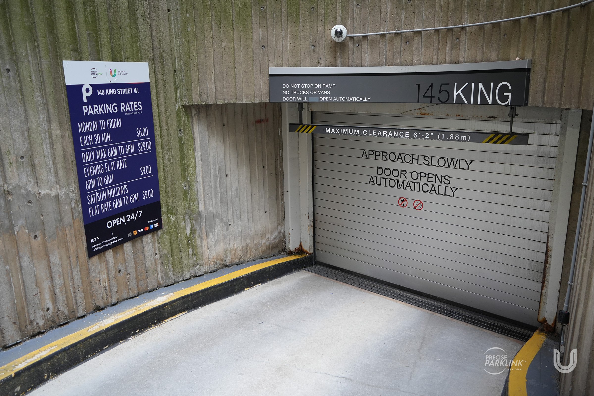 145 King Street West Parking Garage Entrance