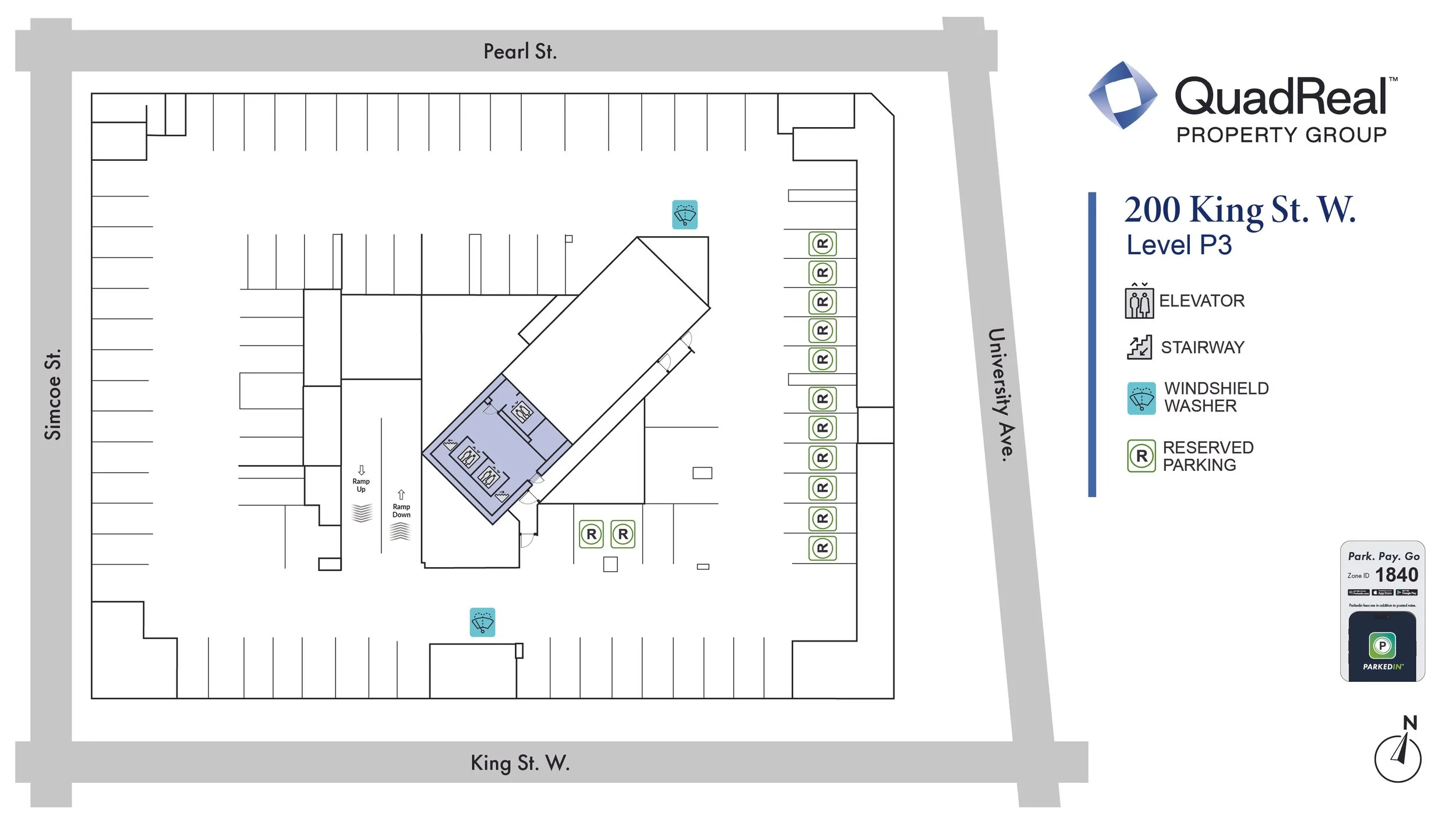 200 King St. W. Parking Facility Map Level P3