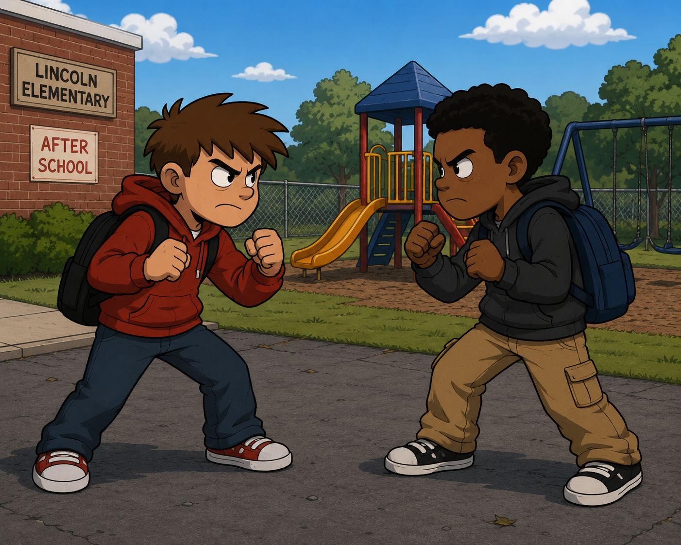 Fight After School. 