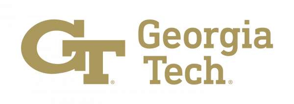 Georgia Tech logo with the text 'Georgia Tech' and stylized interlocked initials 'GT' in gold.