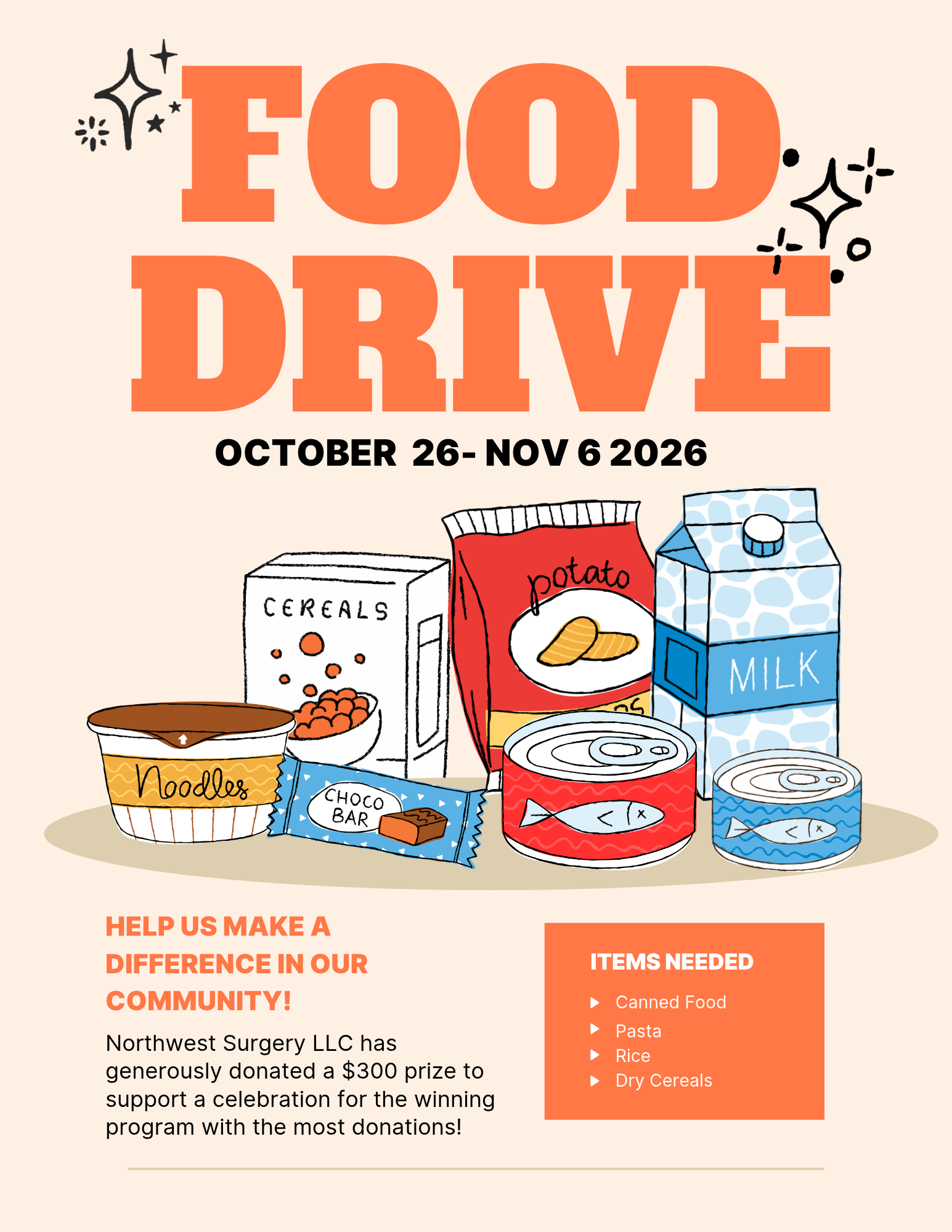 WCA Food Drive