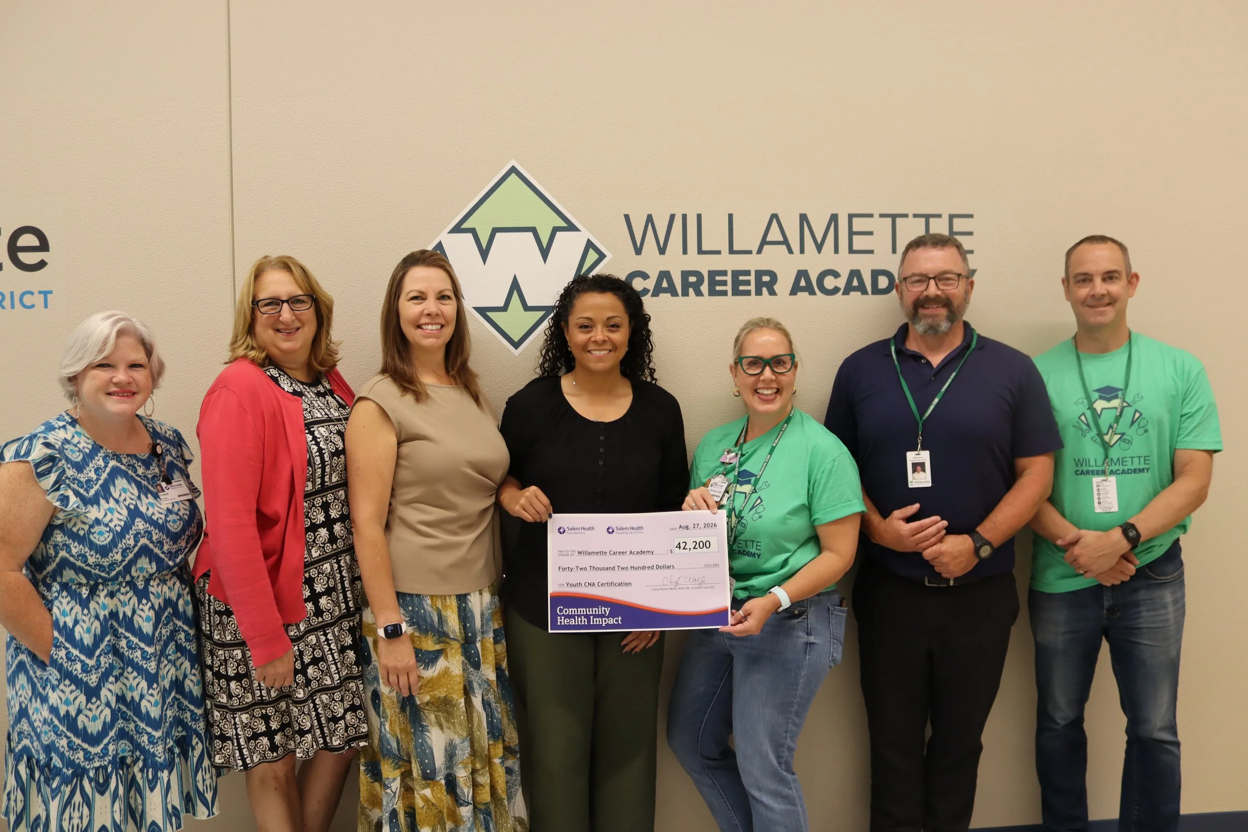 Salem Health awards the WCA a grant to continue the CNA certification