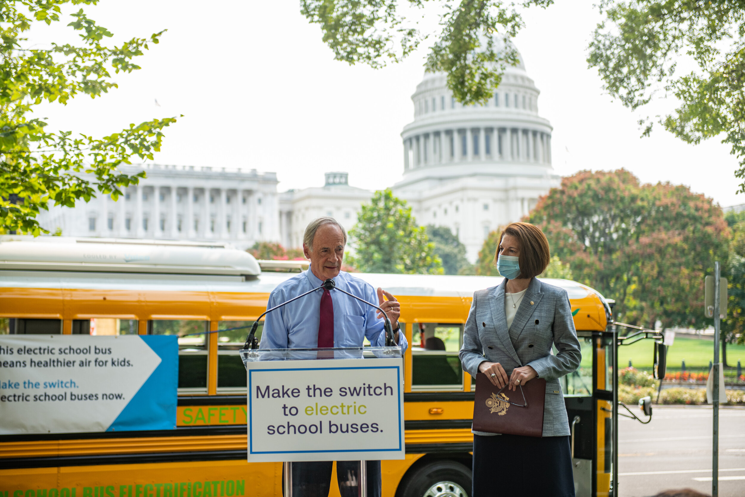 U.S. Senators Tom Carper, Alex Padilla and Catherine Cortez Masto Join Health Advocates and School Nurses to Call for Electric School Bus Investments
