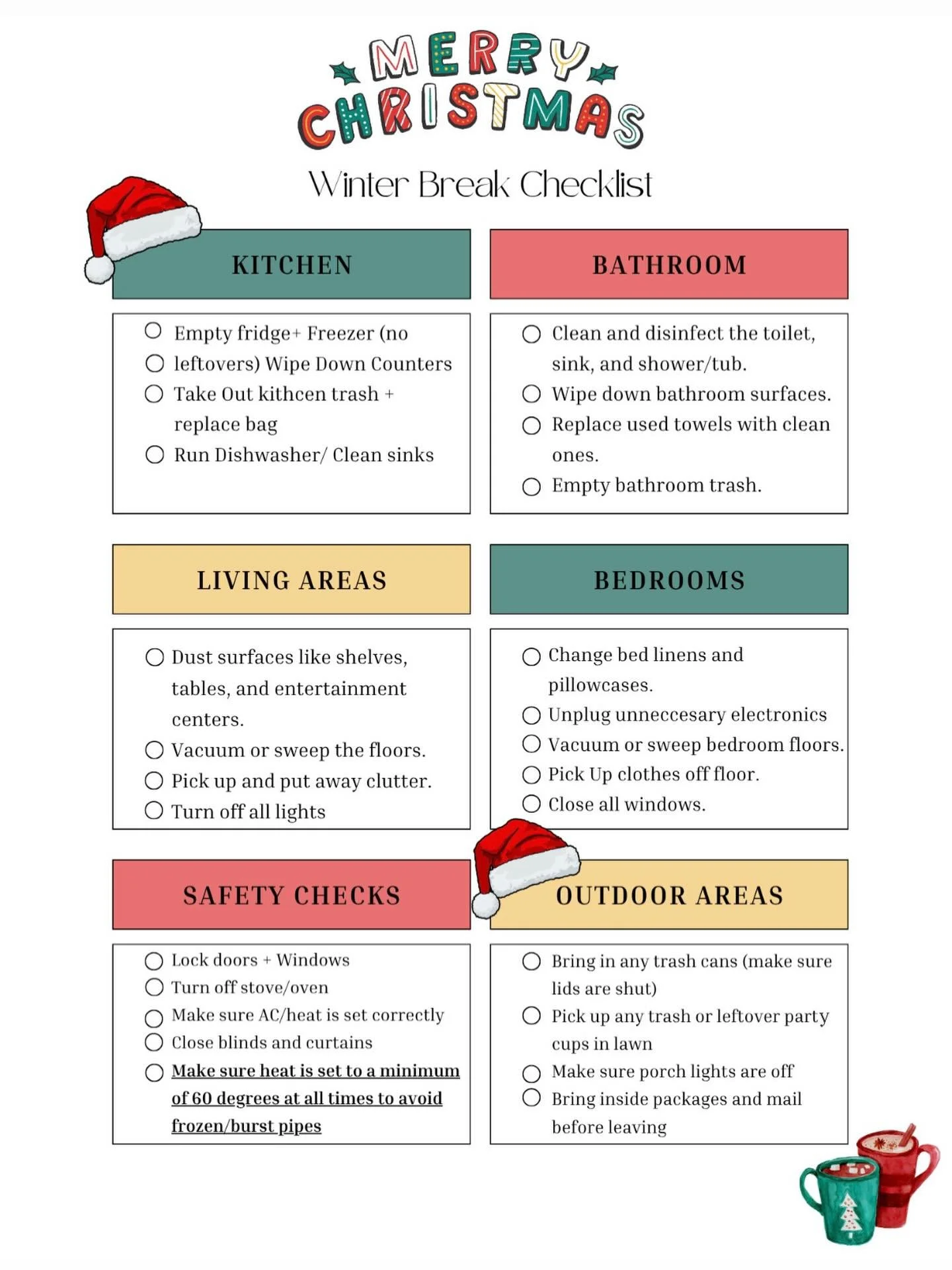 Happy Holidays and finals week from the JWI fam!
Before you head out for break, we put together a quick winter checklist to keep your house safe &amp; cozy while you&rsquo;re away. We&rsquo;re wishing everyone a safe, warm, &amp; merry holiday! We ca