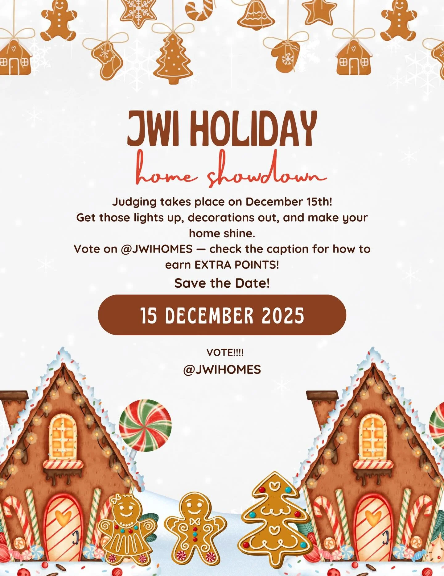 JWI HOLIDAY HOME SHOWDOWN IS HERE! ✨🎄 It&rsquo;s time to make your home the most festive on the block! Judging happens December 15th, so you still have time to decorate, sparkle, and show off your holiday spirit.
⭐ Want extra points? Comment below w