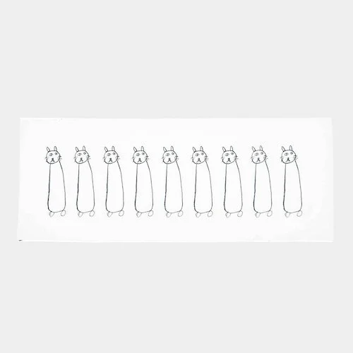 Tenugui | Tokotoko (White)