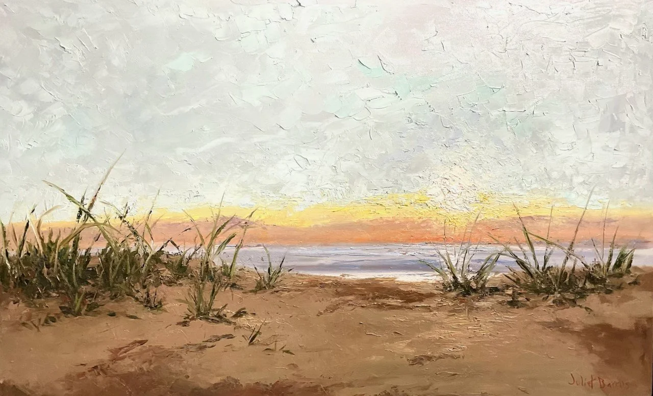 SUNSET BEYOND DUNES